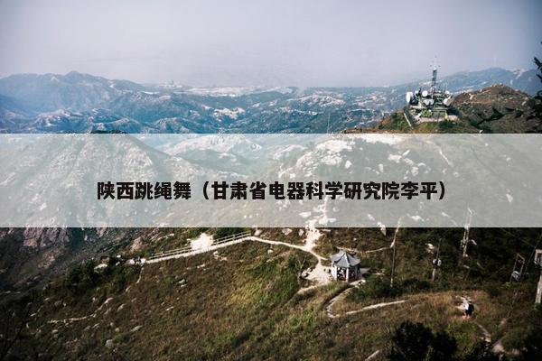 陕西跳绳舞（甘肃省电器科学研究院李平）