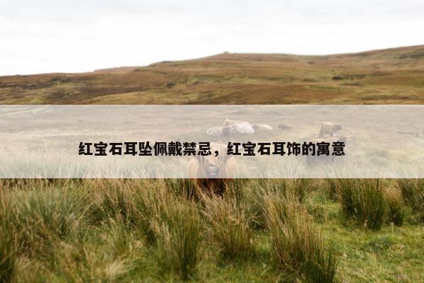 红宝石耳坠佩戴禁忌，红宝石耳饰的寓意