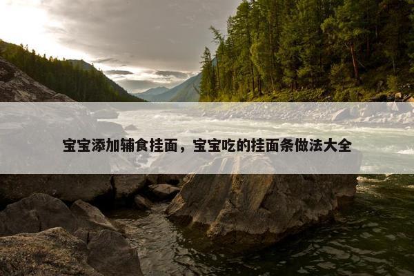 宝宝添加辅食挂面，宝宝吃的挂面条做法大全