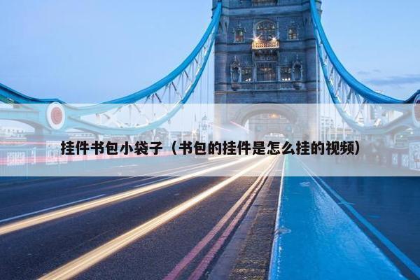 挂件书包小袋子（书包的挂件是怎么挂的视频）
