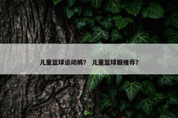 儿童篮球运动裤？ 儿童篮球服推荐？