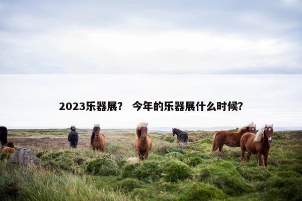 2023乐器展？ 今年的乐器展什么时候？