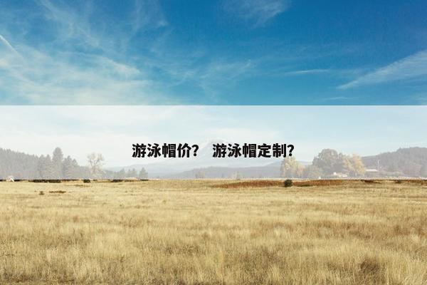 游泳帽价？ 游泳帽定制？