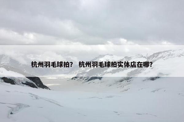 杭州羽毛球拍？ 杭州羽毛球拍实体店在哪？
