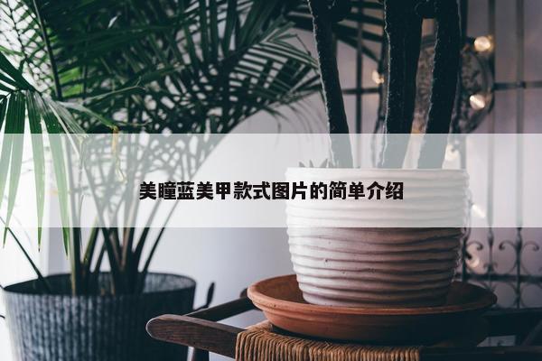 美瞳蓝美甲款式图片的简单介绍