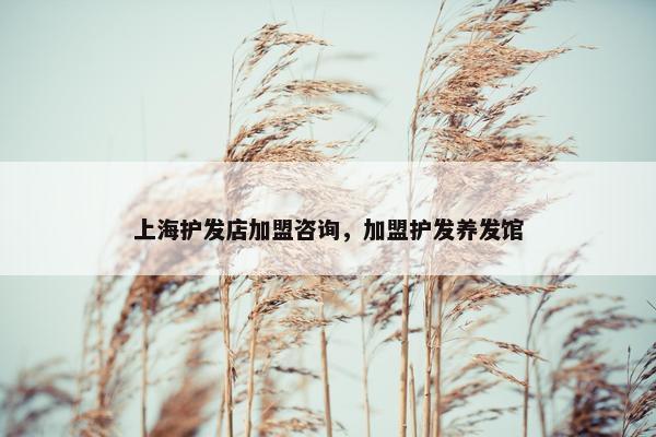 上海护发店加盟咨询，加盟护发养发馆