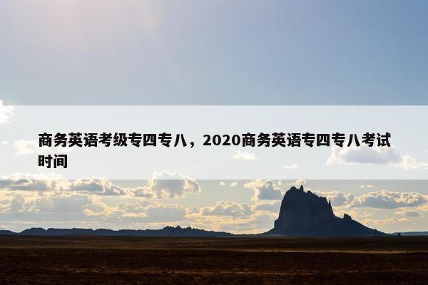 商务英语考级专四专八，2020商务英语专四专八考试时间