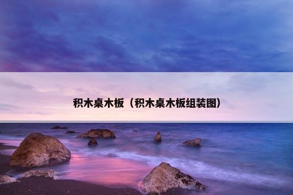 积木桌木板（积木桌木板组装图）