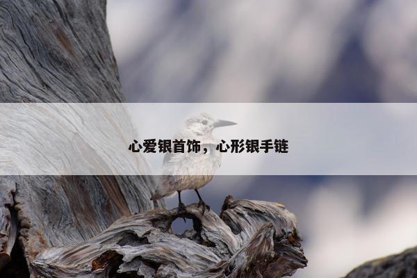 心爱银首饰，心形银手链