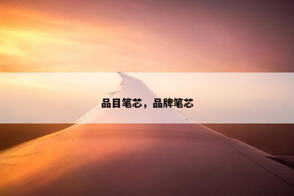 品目笔芯，品牌笔芯