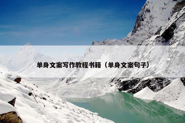 单身文案写作教程书籍（单身文案句子）