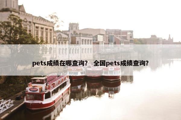 pets成绩在哪查询？ 全国pets成绩查询？