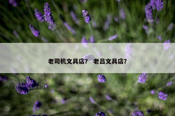 老司机文具店？ 老吕文具店？