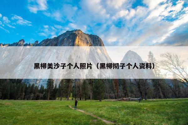 黑柳美沙子个人照片（黑柳彻子个人资料）