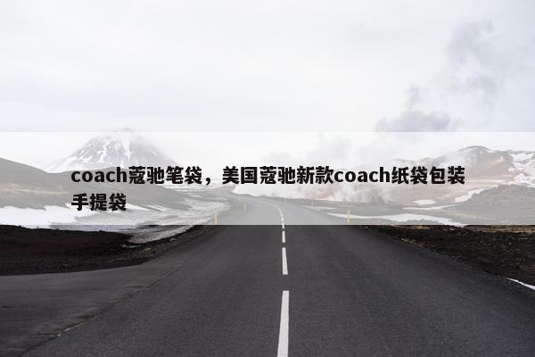 coach蔻驰笔袋，美国蔻驰新款coach纸袋包装手提袋