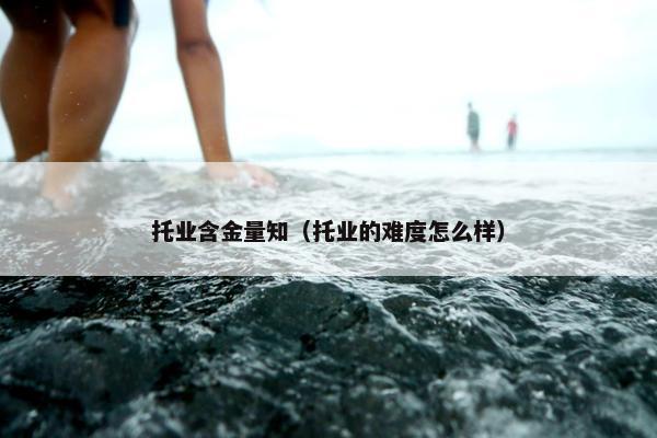 托业含金量知（托业的难度怎么样）