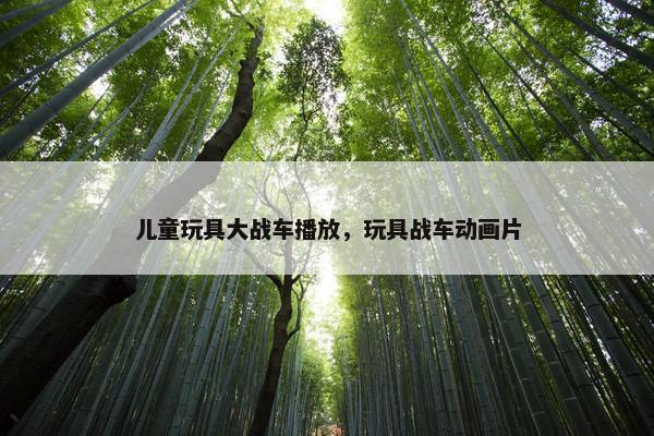 儿童玩具大战车播放，玩具战车动画片