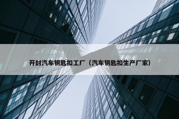 开封汽车钥匙扣工厂（汽车钥匙扣生产厂家）