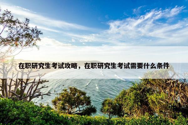在职研究生考试攻略，在职研究生考试需要什么条件