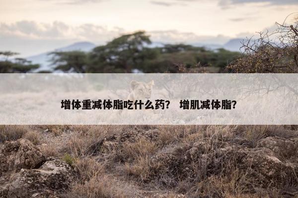 增体重减体脂吃什么药？ 增肌减体脂？