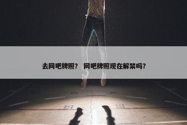 去网吧牌照？ 网吧牌照现在解禁吗？