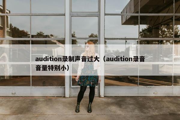 audition录制声音过大（audition录音音量特别小）