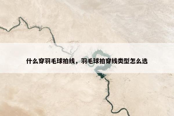 什么穿羽毛球拍线，羽毛球拍穿线类型怎么选