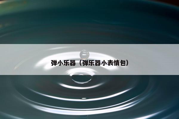弹小乐器（弹乐器小表情包）