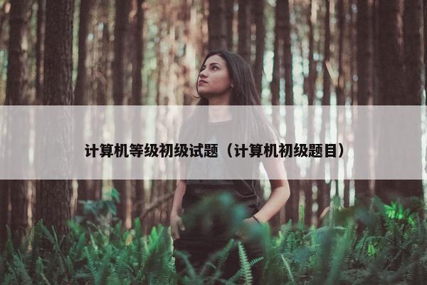 计算机等级初级试题（计算机初级题目）