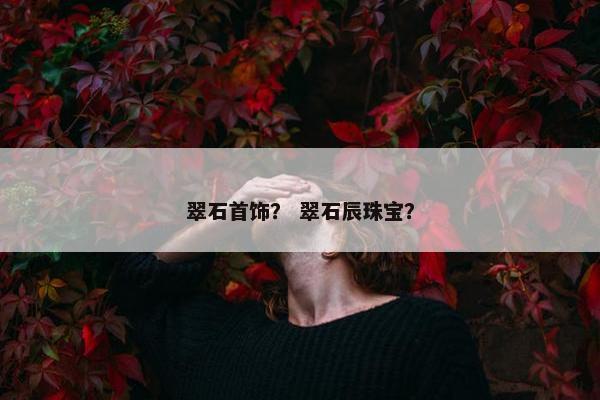 翠石首饰？ 翠石辰珠宝？