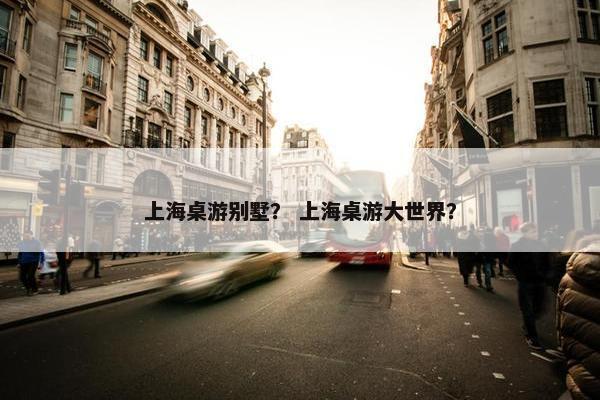 上海桌游别墅？ 上海桌游大世界？
