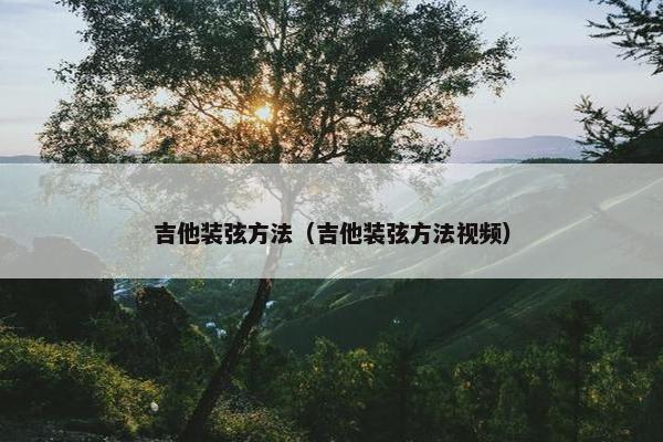 吉他装弦方法（吉他装弦方法视频）