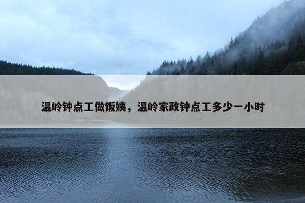 温岭钟点工做饭姨，温岭家政钟点工多少一小时