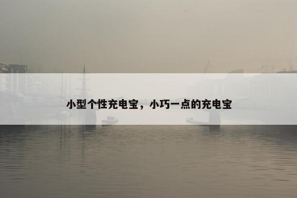 小型个性充电宝，小巧一点的充电宝