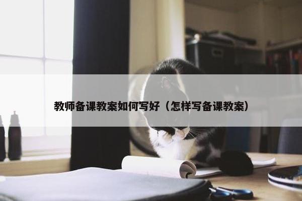 教师备课教案如何写好（怎样写备课教案）