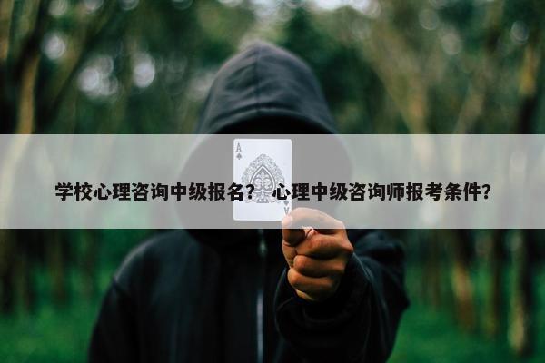 学校心理咨询中级报名？ 心理中级咨询师报考条件？