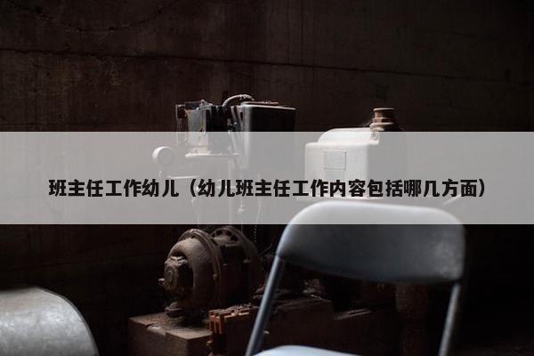 班主任工作幼儿（幼儿班主任工作内容包括哪几方面）