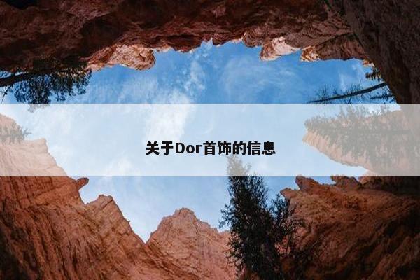 关于Dor首饰的信息