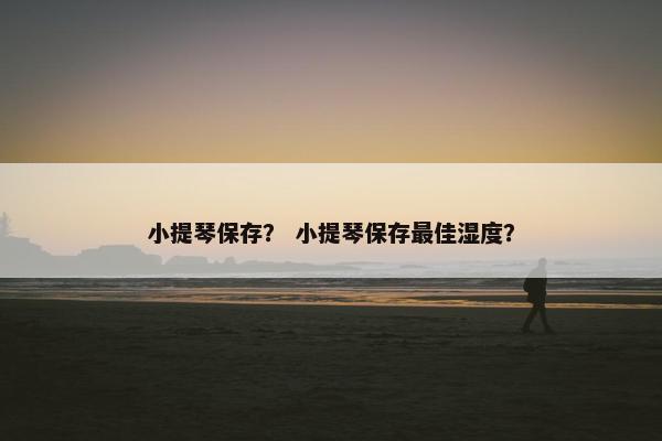 小提琴保存？ 小提琴保存最佳湿度？