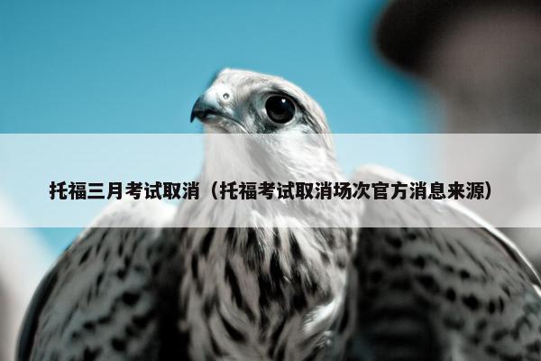 托福三月考试取消（托福考试取消场次官方消息来源）