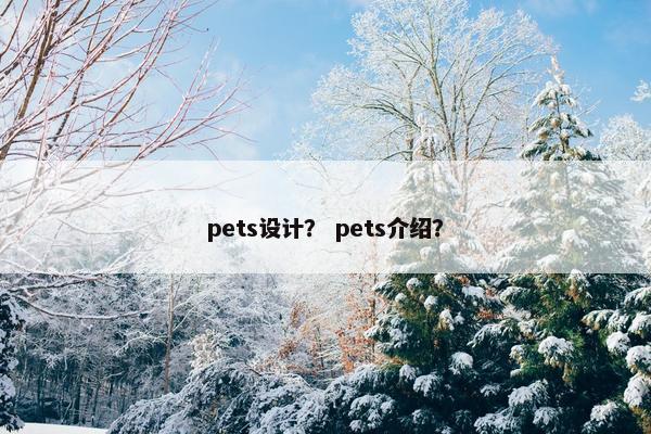 pets设计？ pets介绍？