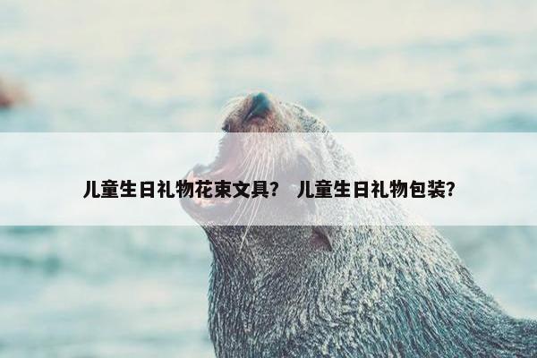 儿童生日礼物花束文具？ 儿童生日礼物包装？